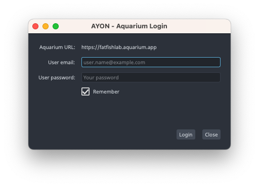 Ayon launcher sign-in