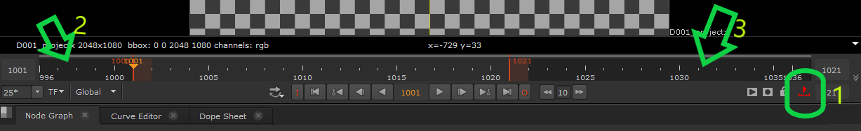 Set Frame Ranges Timeline