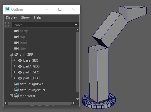 Maya - Simple model for rigging